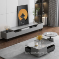 Modern Top Rock plate Wooden Coffee Tables